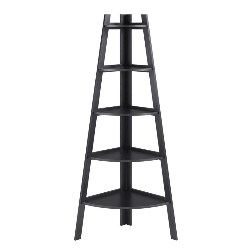 Five Tier Corner Ladder Display Bookshelf - Image 9