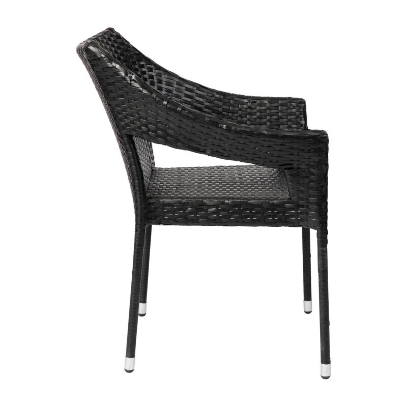 Flash Furniture 2-Piece Ethan Stackable All Weather Patio Chair Set - Image 4