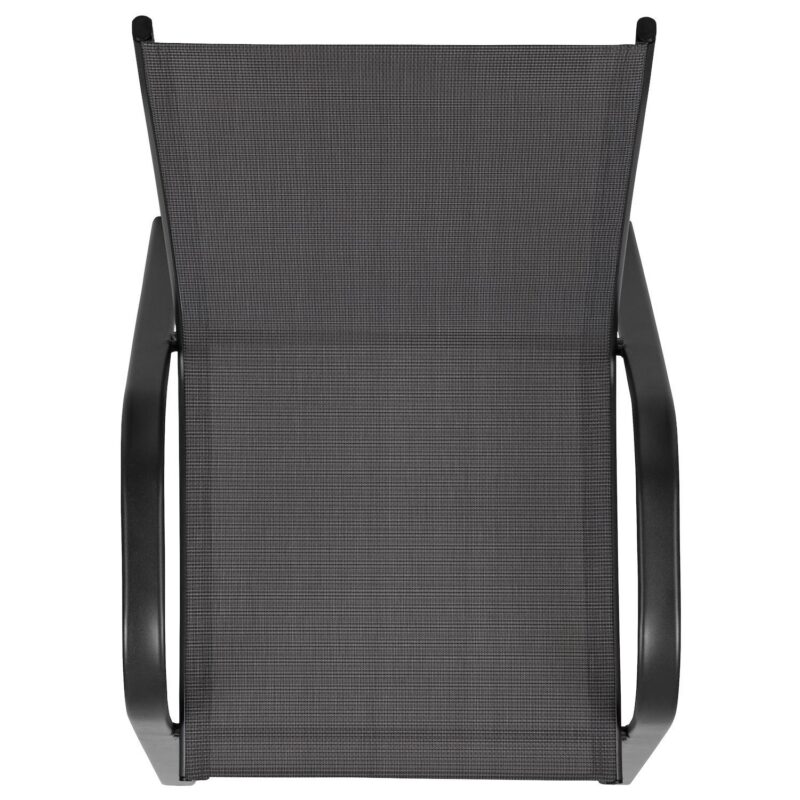 Flash Furniture 5-Piece Brazos Series Outdoor Stackable Chairs - Image 3