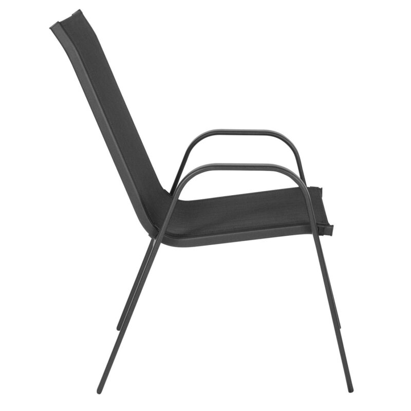 Flash Furniture 5-Piece Brazos Series Outdoor Stackable Chairs - Image 5