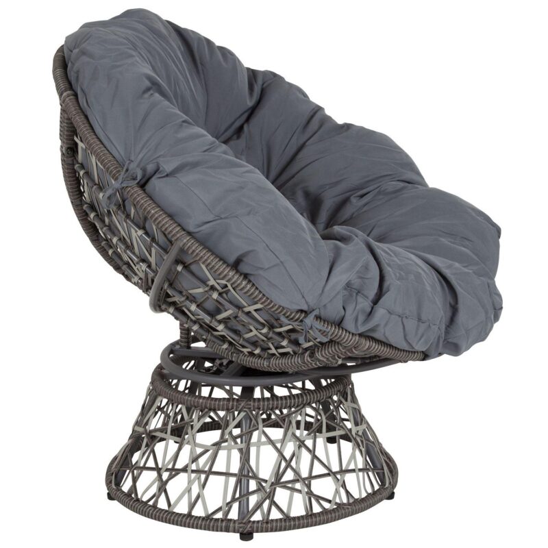 Flash Furniture Bowie Comfort Swivel Patio Papasan Chair - Image 3