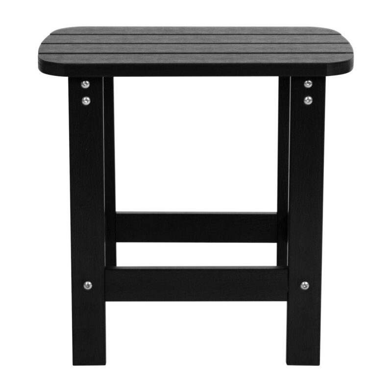 Flash Furniture Charlestown All-Weather Adirondack End Table - Image 4