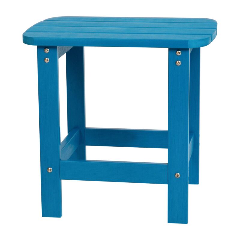 Flash Furniture Charlestown All-Weather Adirondack End Table - Image 15