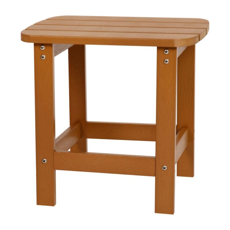 Flash Furniture Charlestown All-Weather Adirondack End Table - Image 11