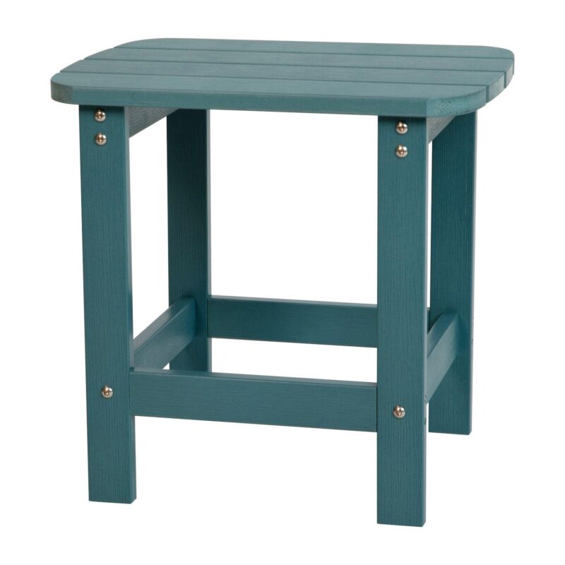 Flash Furniture Charlestown All-Weather Adirondack End Table - Image 8