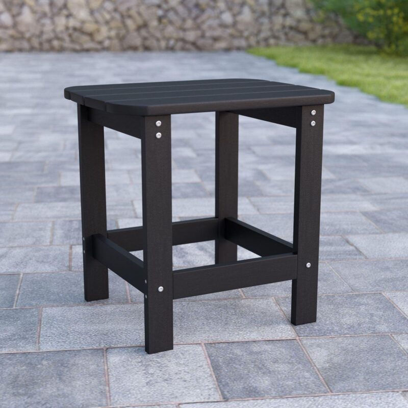 Flash Furniture Charlestown All-Weather Adirondack End Table - Image 2
