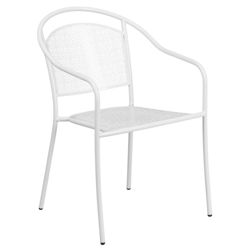 Flash Furniture Commercial-Grade Indoor / Outdoor Steel Patio Arm Chair - Image 11