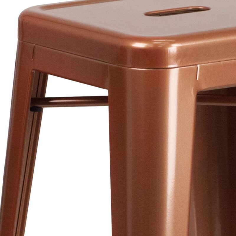Flash Furniture Commercial Grade Backless Indoor / Outdoor Bar Stool - Image 4