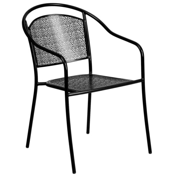 Flash Furniture Commercial-Grade Indoor / Outdoor Steel Patio Arm Chair