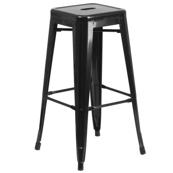 Flash Furniture Commercial Grade Backless Indoor / Outdoor Bar Stool