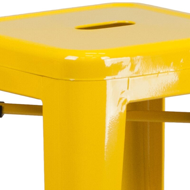 Flash Furniture Commercial Grade Backless Indoor / Outdoor Bar Stool - Image 3