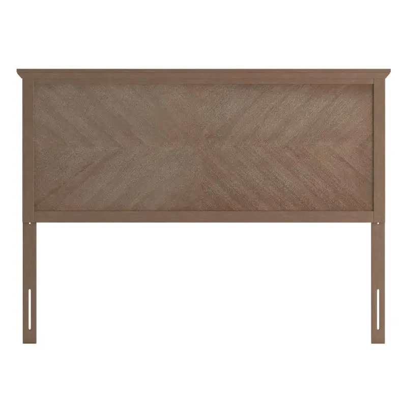Flash Furniture Fiona Contemporary Herringbone Wooden Adjustable Headboard - Image 6
