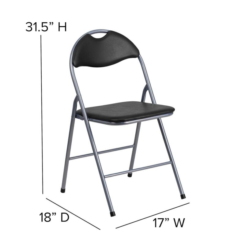 Flash Furniture Handle Folding Chair 2-piece Set - Image 10