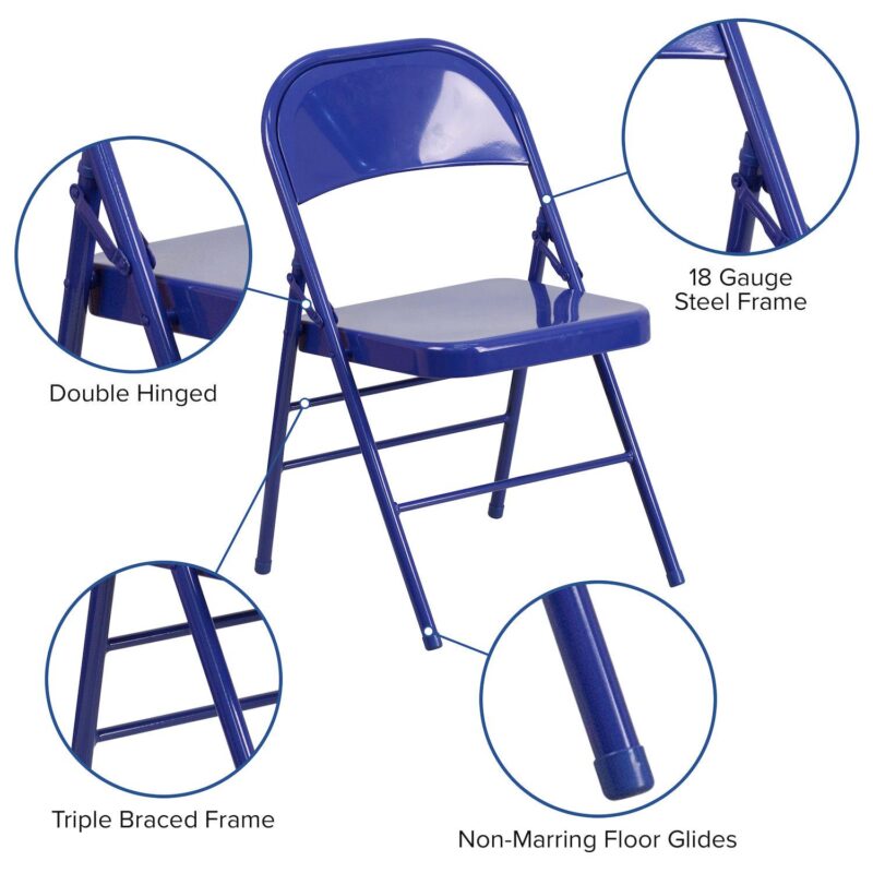 Flash Furniture Hercules Colorburst Series Folding Chair 2-piece Set - Image 4