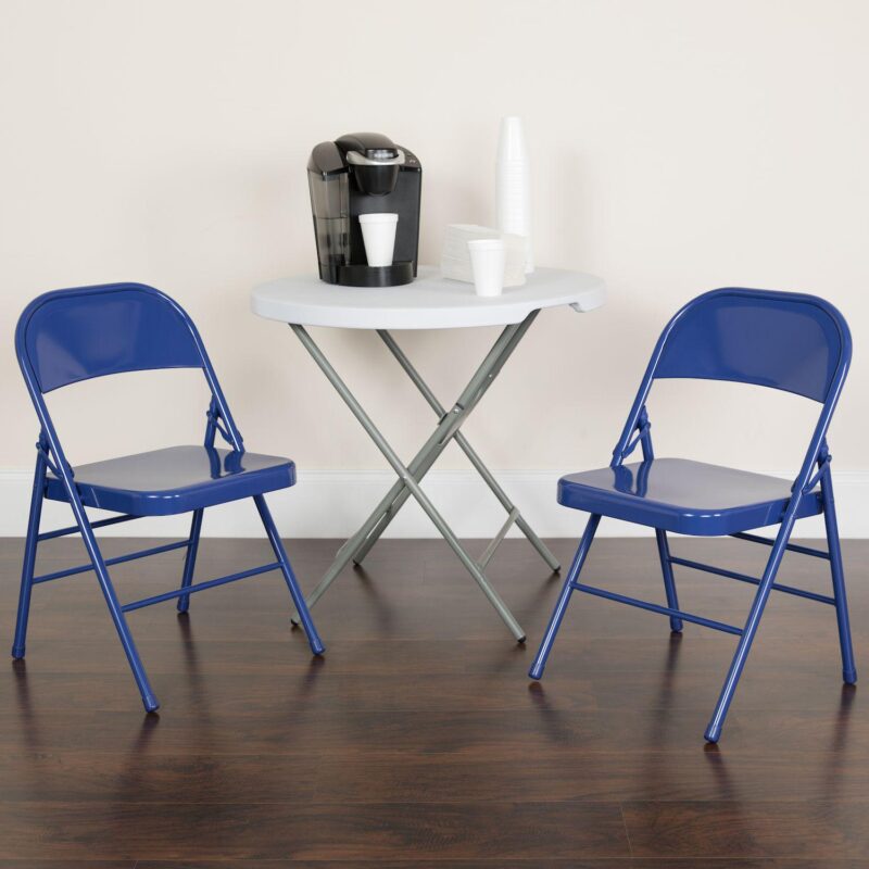 Flash Furniture Hercules Colorburst Series Folding Chair 2-piece Set - Image 3