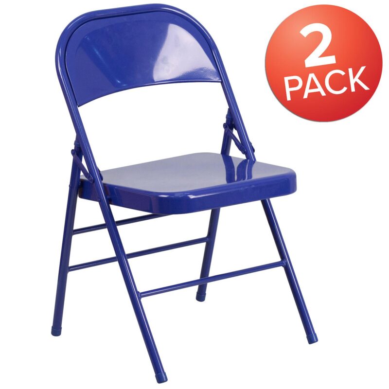 Flash Furniture Hercules Colorburst Series Folding Chair 2-piece Set - Image 2