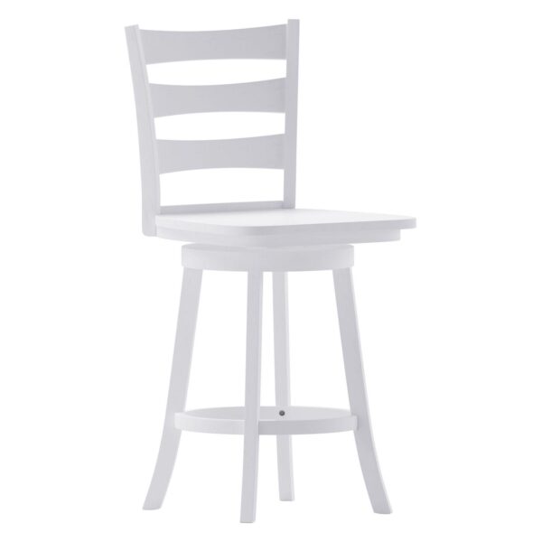 Flash Furniture Liesel Classic Ladderback Swivel Counter Height Barstool