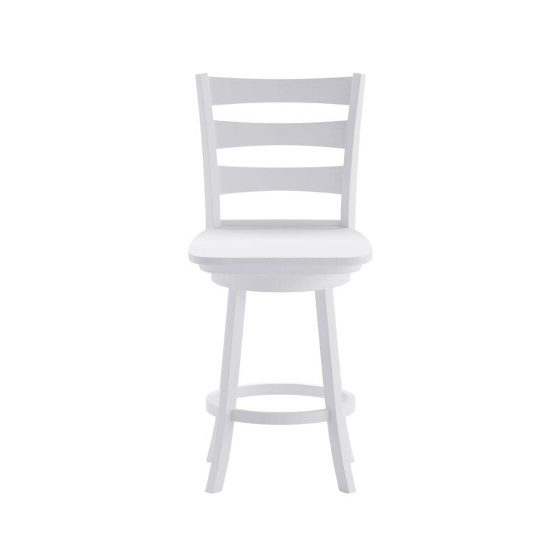 Flash Furniture Liesel Classic Ladderback Swivel Counter Height Barstool - Image 10