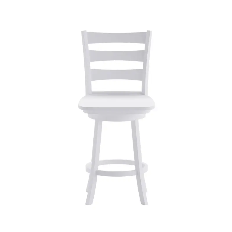 Flash Furniture Liesel Classic Ladderback Swivel Counter Height Barstool - Image 10