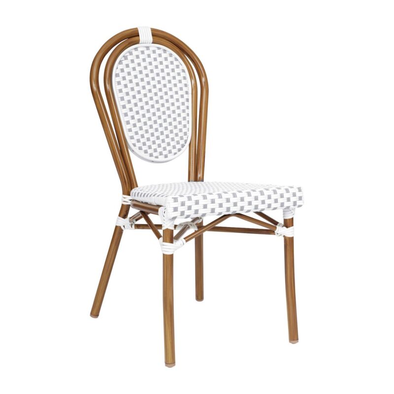 Flash Furniture Lourdes Indoor / Outdoor Commercial Thonet Bistro Stacking Chair - Image 10