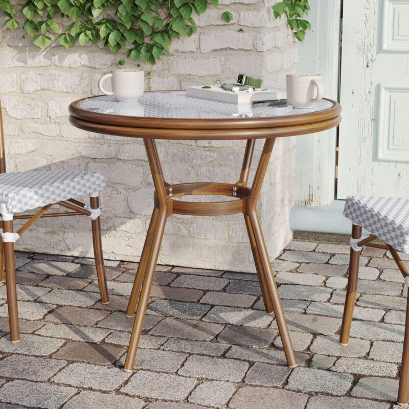 Flash Furniture Lourdes Indoor / Outdoor 31.5-in. Commercial Bistro Table - Image 5