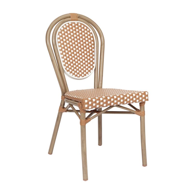 Flash Furniture Lourdes Indoor / Outdoor Commercial Thonet Bistro Stacking Chair - Image 11