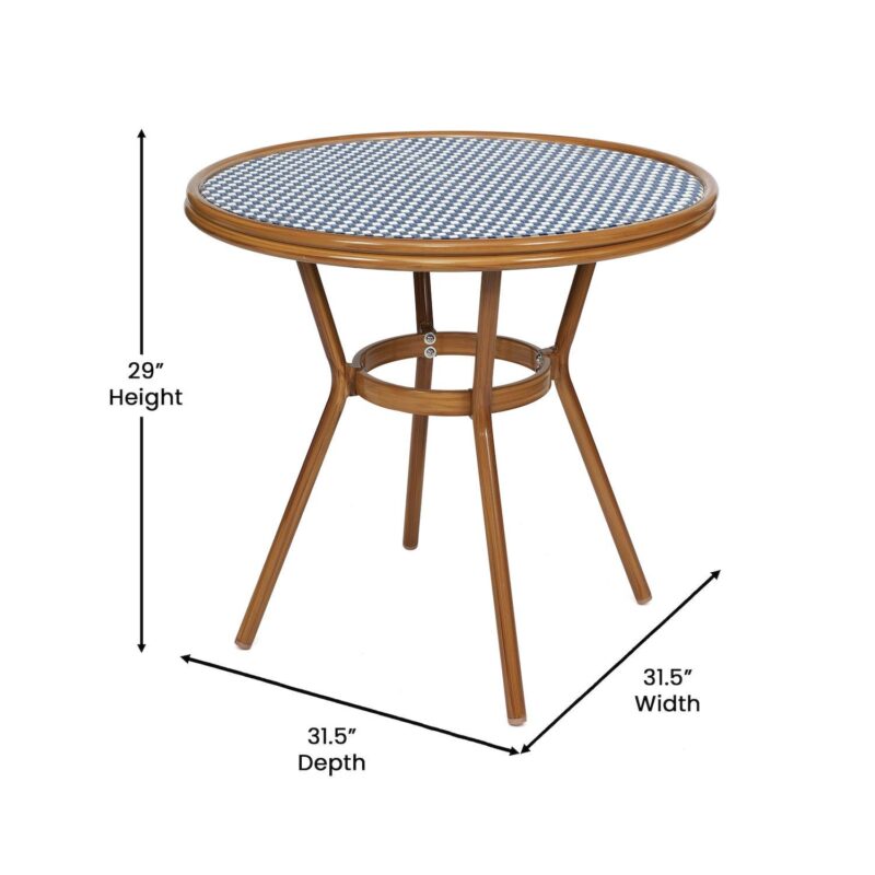 Flash Furniture Lourdes Indoor / Outdoor 31.5-in. Commercial Bistro Table - Image 9