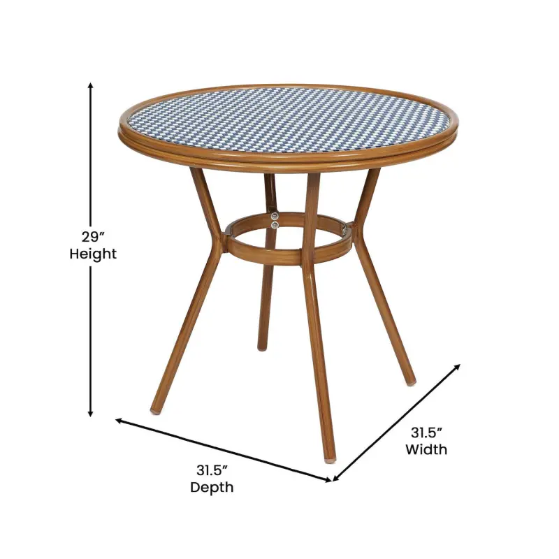 Flash Furniture Lourdes Indoor / Outdoor 31.5-in. Commercial Bistro Table - Image 9