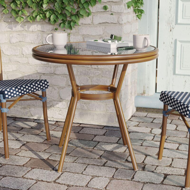 Flash Furniture Lourdes Indoor / Outdoor 31.5-in. Commercial Bistro Table - Image 2