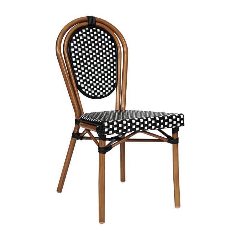 Flash Furniture Lourdes Indoor / Outdoor Commercial Thonet Bistro Stacking Chair - Image 13