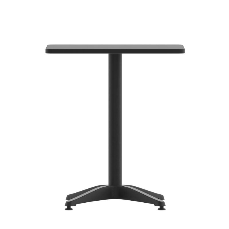 Flash Furniture Mellie 23.5'' Bronze Square Metal Indoor-Outdoor Table with Base - Image 6
