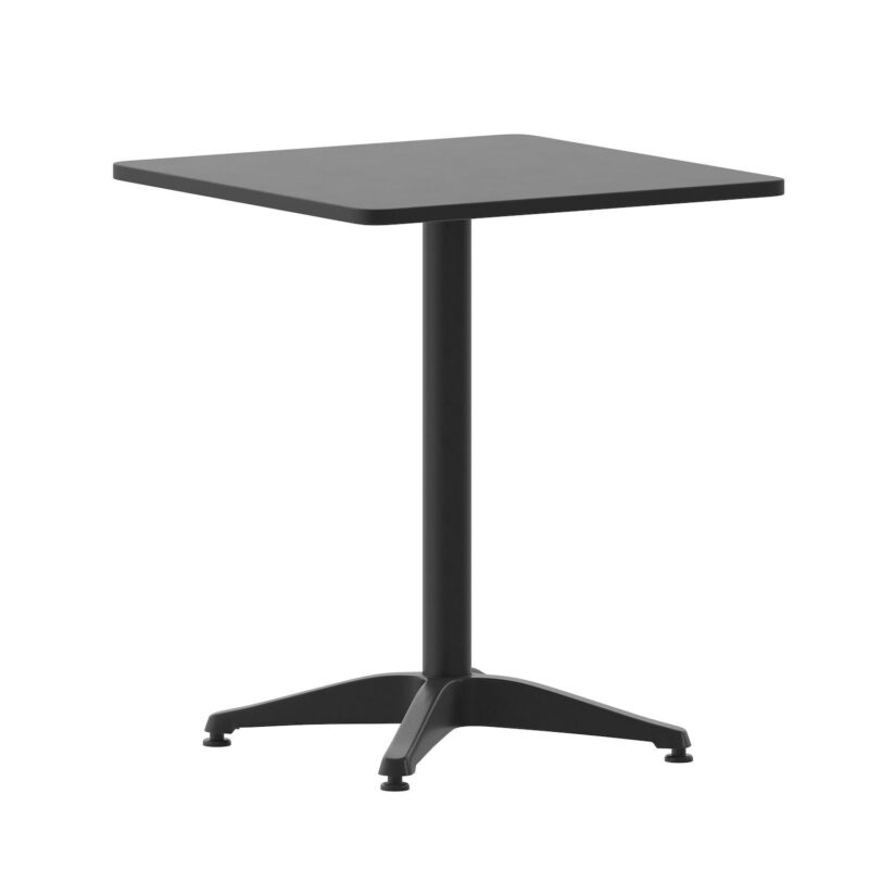 Flash Furniture Mellie 23.5'' Bronze Square Metal Indoor-Outdoor Table with Base - Image 11