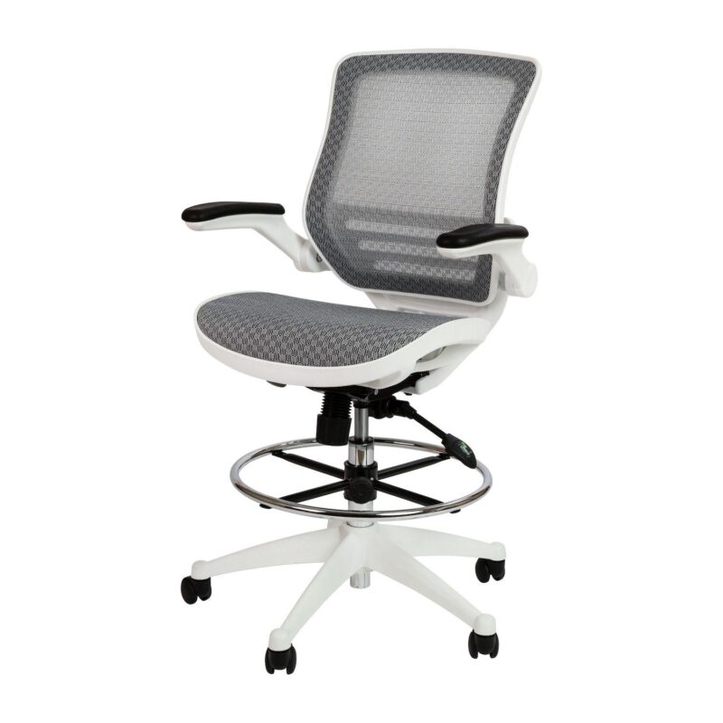 Flash Furniture Mid-Back Mesh Drafting Office Chair - Image 23