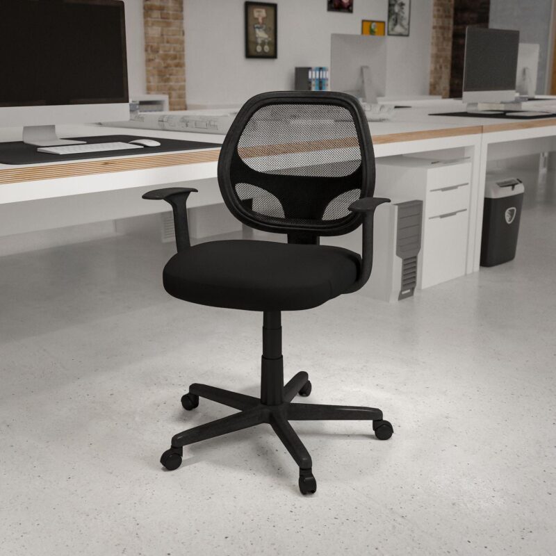 Flash Furniture Mid-Back Mesh Swivel Ergonomic Desk Chair - Image 2
