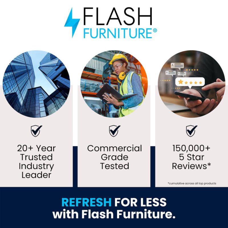 Flash Furniture Mid-Back Mesh Drafting Office Chair - Image 19