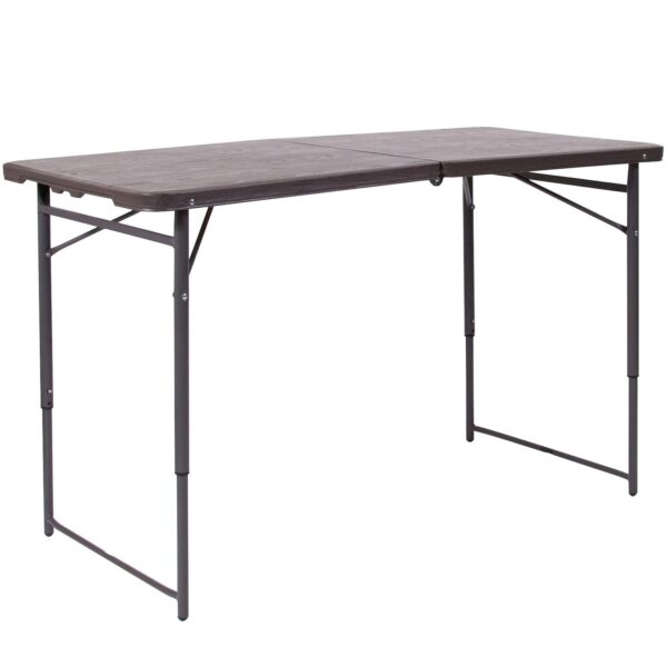 Flash Furniture Mills 4-Foot Adjustable Bi-Fold Folding Table