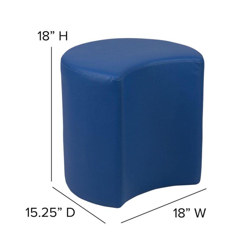 Flash Furniture Modular Crescent Ottoman - Image 10