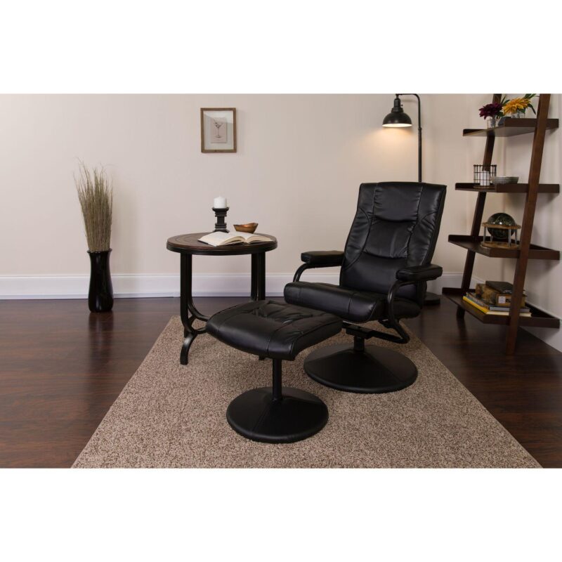 Flash Furniture Multi-Position Recliner Chair and Ottoman 2-piece Set - Image 2
