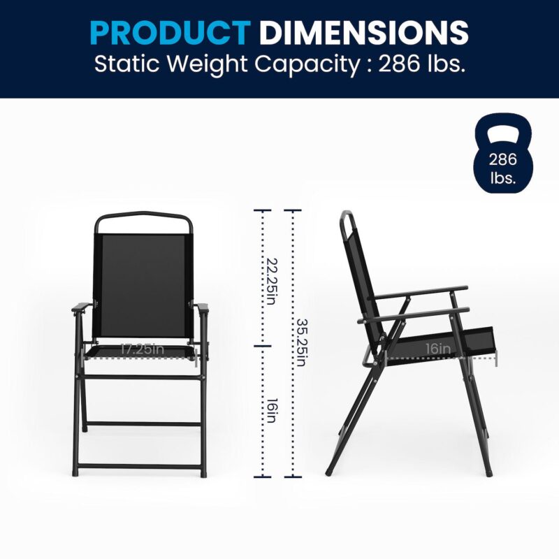 Flash Furniture Nantucket Patio Table, Chair and Umbrella 6-piece Set - Image 16