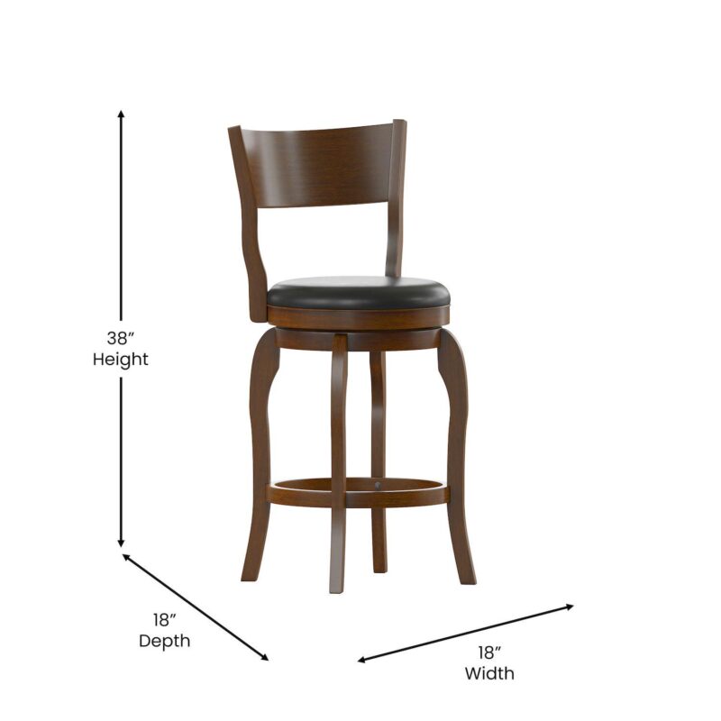 Flash Furniture Nichola Open Back Swivel Stool - Image 5