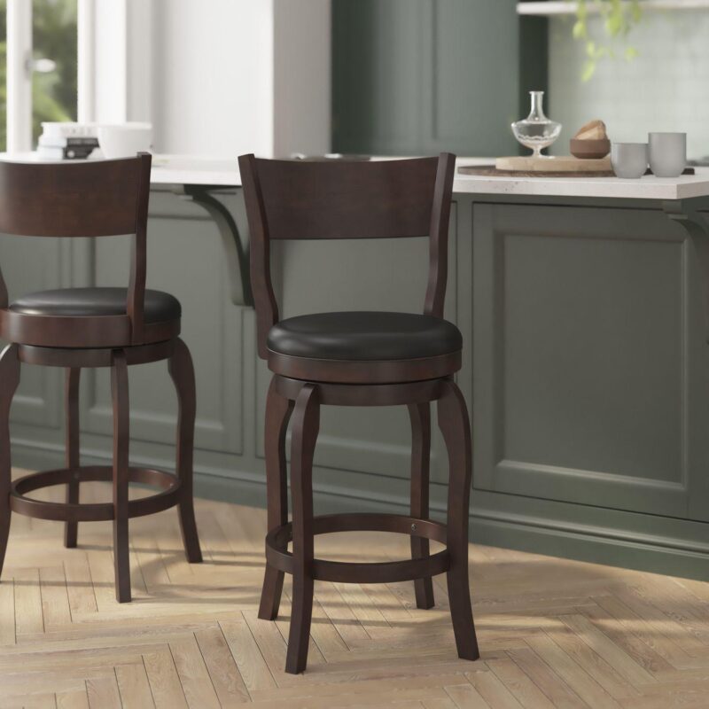Flash Furniture Nichola Open Back Swivel Stool - Image 3