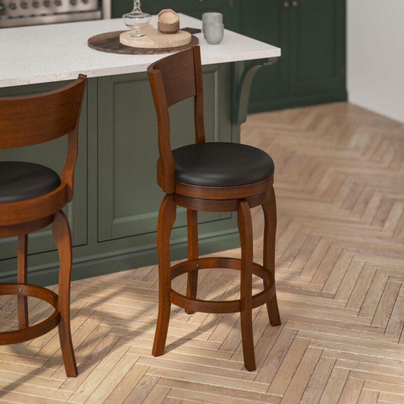 Flash Furniture Nichola Open Back Swivel Stool - Image 2
