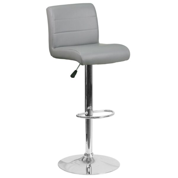 Flash Furniture Padded Adjustable Height Bar Stool