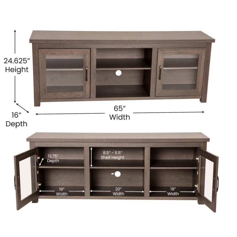 Flash Furniture Sheffield Classic TV Stand - Image 12