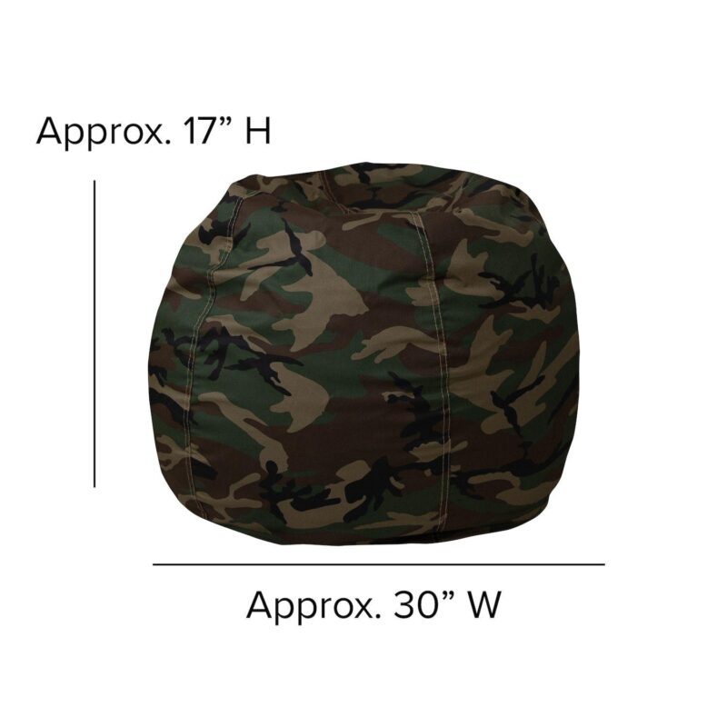 Flash Furniture Small Solid Refillable Bean Bag Chair - Image 11