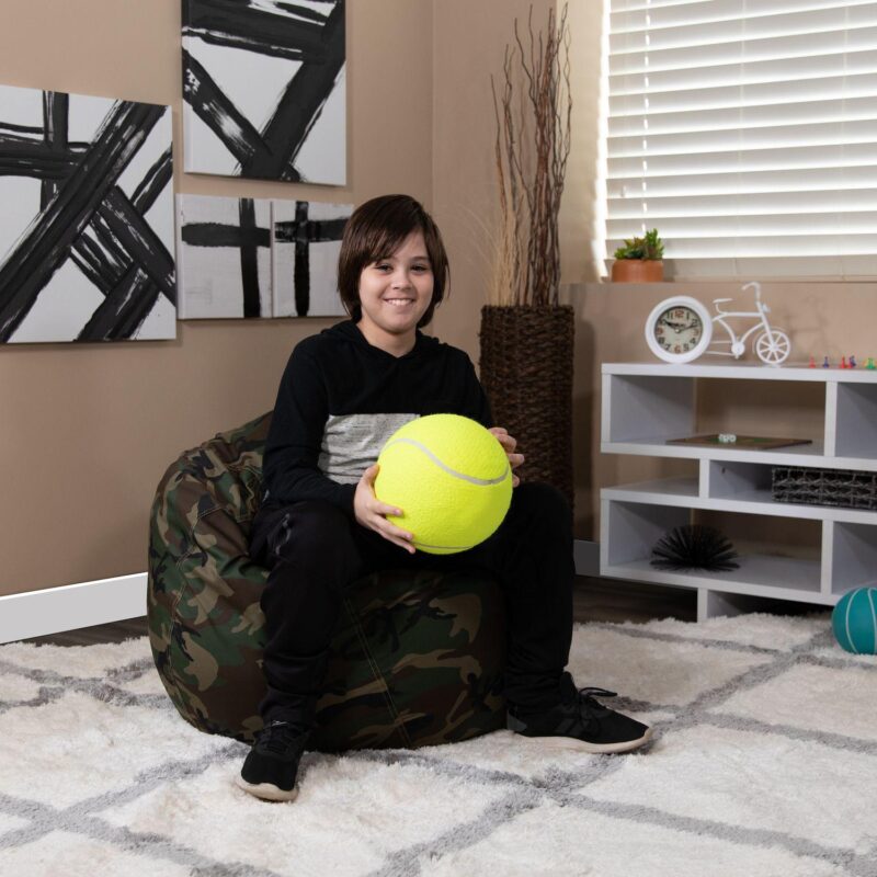 Flash Furniture Small Solid Refillable Bean Bag Chair - Image 3