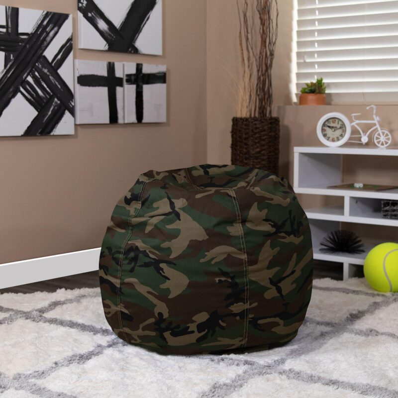 Flash Furniture Small Solid Refillable Bean Bag Chair - Image 2