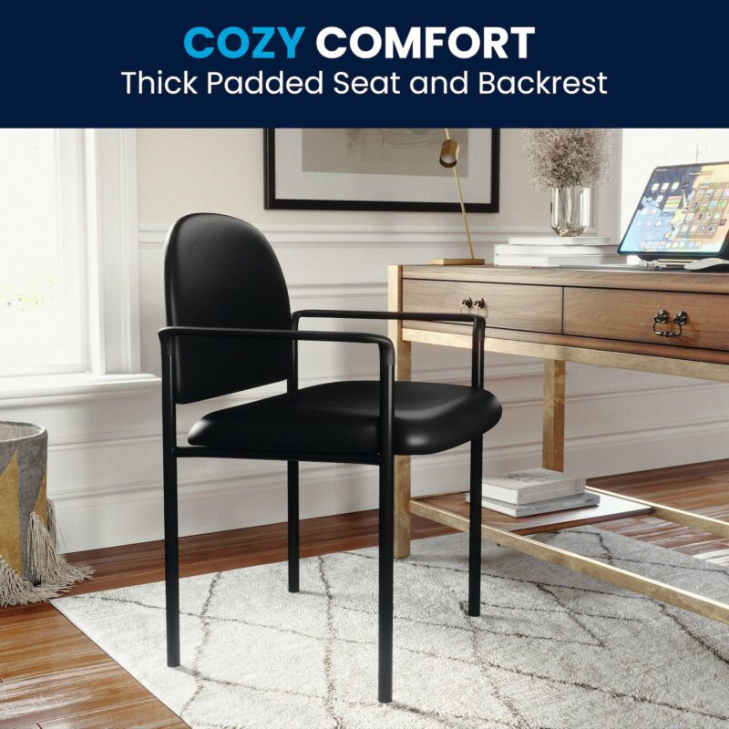 Flash Furniture Tiffany Comfort Stackable Reception Chair - Image 6