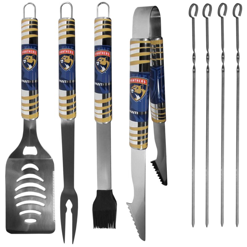 Florida Panthers Tailgater 8-Piece BBQ Grill Set - Image 2