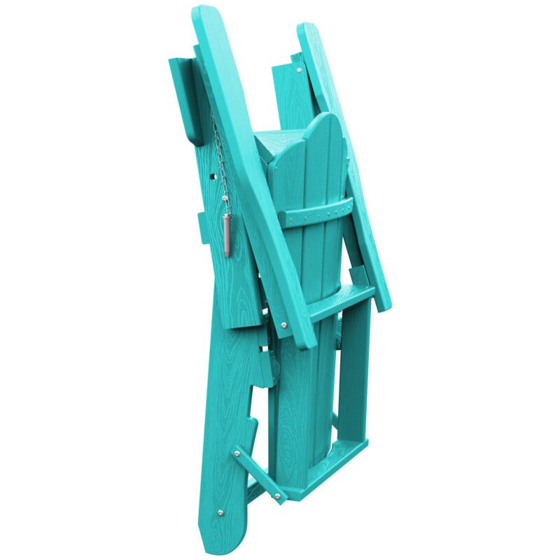 Folding Plastic Adirondack Chair Weather Resistant Hdpe - Image 2